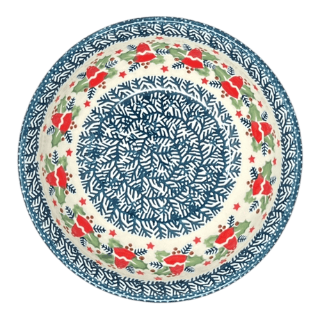 Bowl, Round, 8.5" in "Evergreen Bells" by Manufaktura | M135U-PZDG