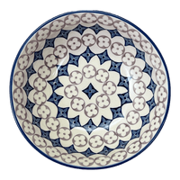 A picture of a Polish Pottery 8.5" Bowl (Diamond Blossoms) | M135U-ZP03 as shown at PolishPotteryOutlet.com/products/8-5-bowl-diamond-blossoms-m135u-zp03