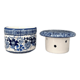 Butter Crock, 4.5" in "Blue Life" by Manufaktura | M136S-EO39