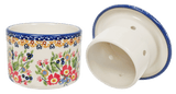 Butter Crock, 4.5" in "Poppy Persuasion" by Manufaktura | M136S-P265