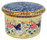 Butter Crock, 4.5" in "Butterfly Bliss" by Manufaktura | M136S-WK73