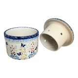 Butter Crock, 4.5" in "Butterfly Bounty" by Manufaktura | M136S-WK76