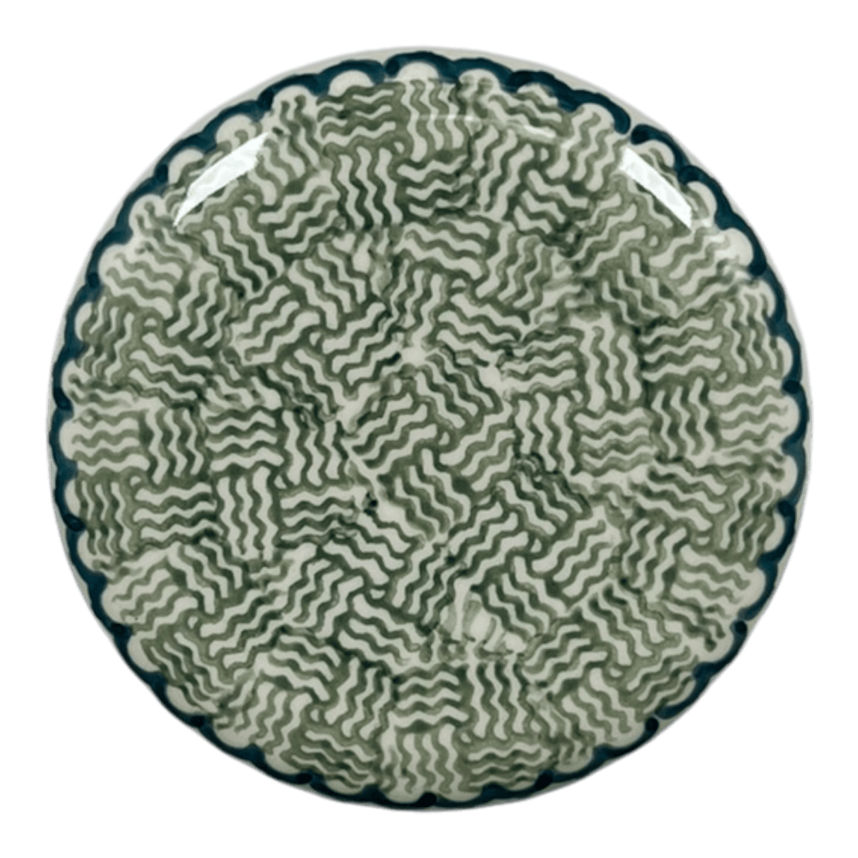 Butter Crock, 4.5" in "Woven Blues" by Manufaktura | M136T-P182