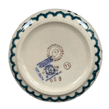 Butter Crock, 4.5" in "Woven Blues" by Manufaktura | M136T-P182