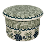 Butter Crock, 4.5" in "Woven Blues" by Manufaktura | M136T-P182