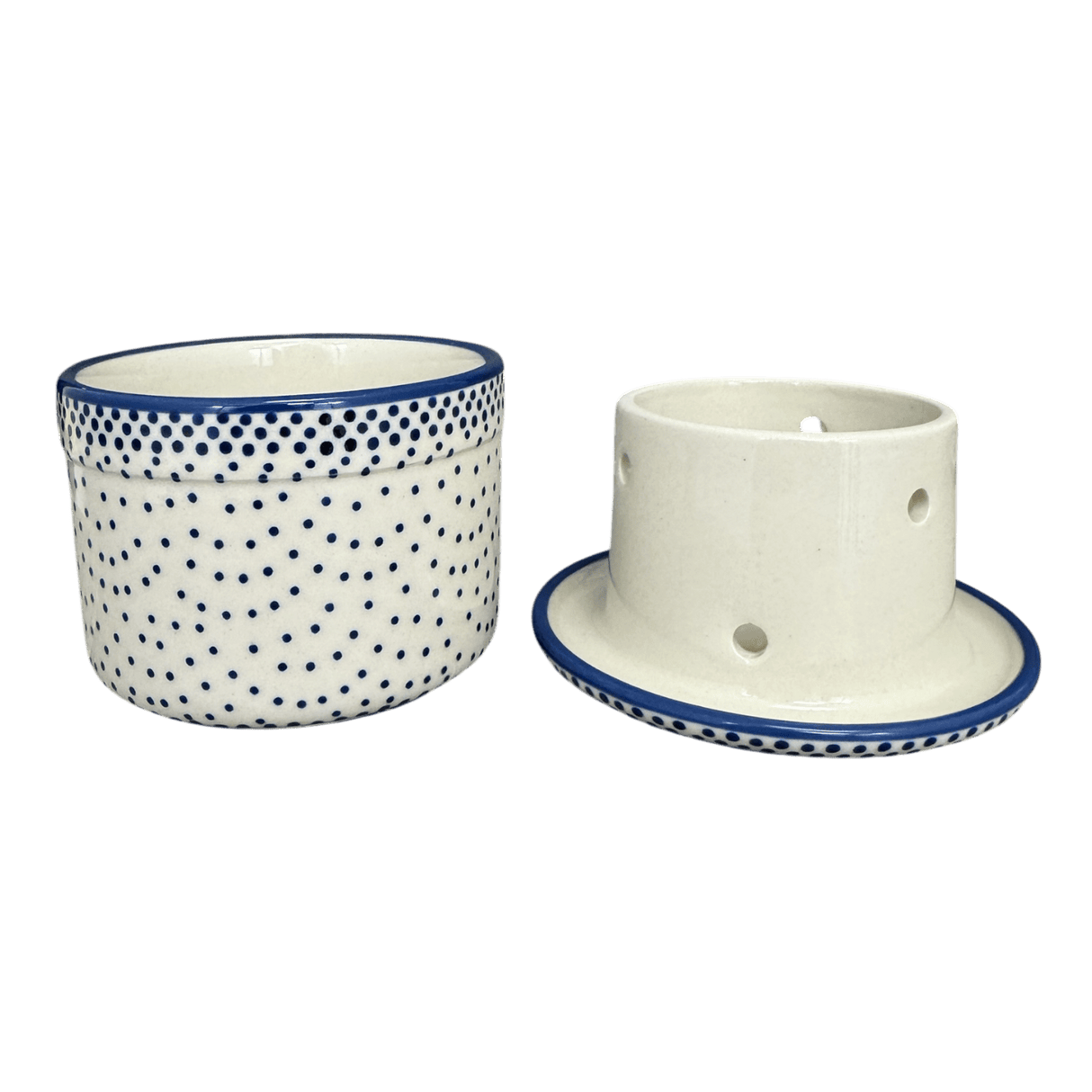 Butter Crock, 4.5" in "Misty Blue" by Manufaktura | M136U-61A
