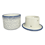 Butter Crock, 4.5" in "Misty Blue" by Manufaktura | M136U-61A