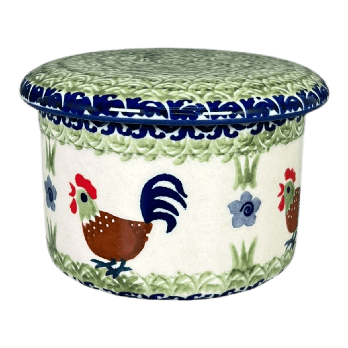 Butter Crock, 4.5" in "Chicken Dance" by Manufaktura | M136U-P320