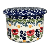 Butter Crock, 4.5" in "Poppy Parade" by Manufaktura | M136U-P341