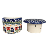 Butter Crock, 4.5" in "Poppy Parade" by Manufaktura | M136U-P341