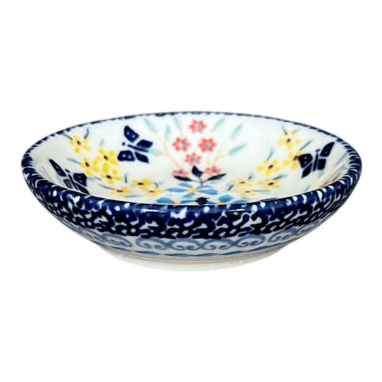 Bowl, Round, Shallow, 3" in "Butterfly Bounty" by Manufaktura | M150S-WK76