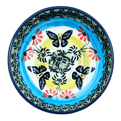 Bowl, Round, Shallow, 3" in "Butterflies in Flight" by Manufaktura | M150S-WKM