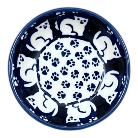 Bowl, Round, Shallow, 3" in "Kitty Cat Path" by Manufaktura | M150T-KOT6