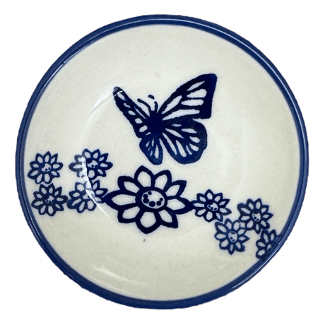 Bowl, Round, Shallow, 3" in "Butterfly Garden" by Manufaktura | M150T-MOT1