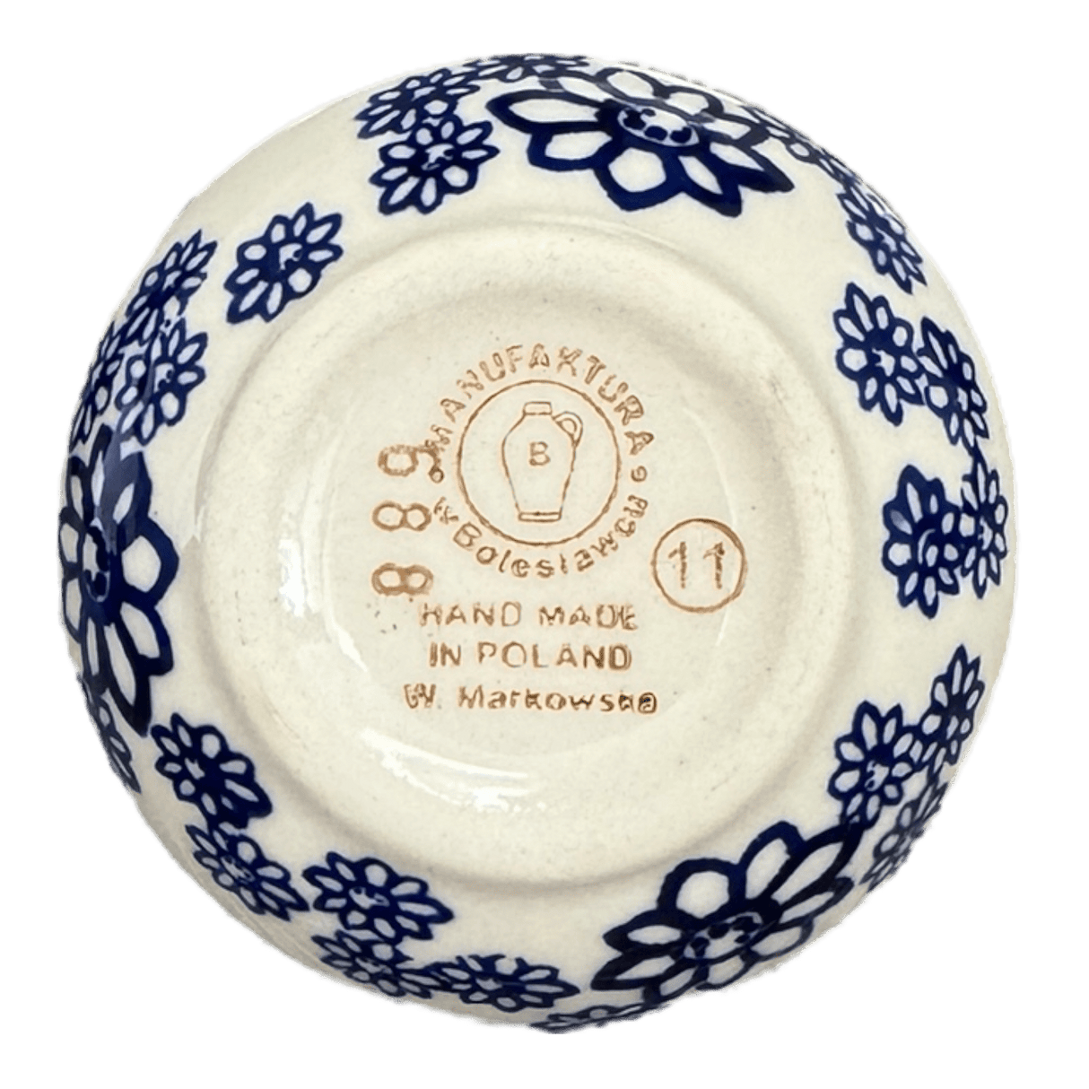 Bowl, Round, Shallow, 3" in "Butterfly Garden" by Manufaktura | M150T-MOT1