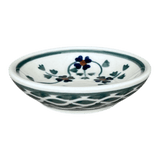 Bowl, Round, Shallow, 3" in "Woven Pansies" by Manufaktura | M150T-RV
