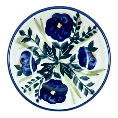 Bowl, Round, Shallow, 3" in "Bouncing Blue Blossoms" by Manufaktura | M150U-IM03