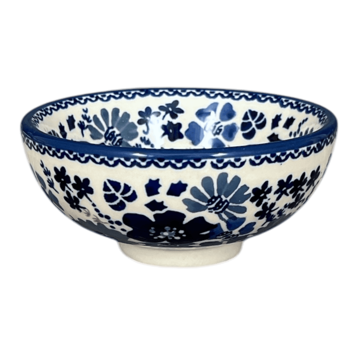 Bowl, Round, Dipping, 4.25" in "Blue Life" by Manufaktura | M153S-EO39