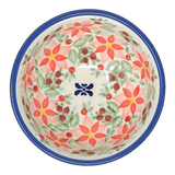 Bowl, Round, Dipping, 4.25" in "Pink Poinsettia" by Manufaktura | M153S-PS14