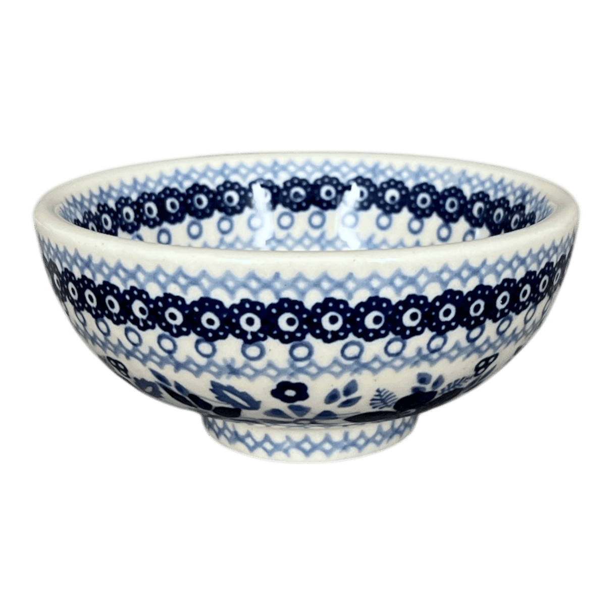 Bowl, Round, Dipping, 4.25" in "Duet in Blue" by Manufaktura | M153S-SB01