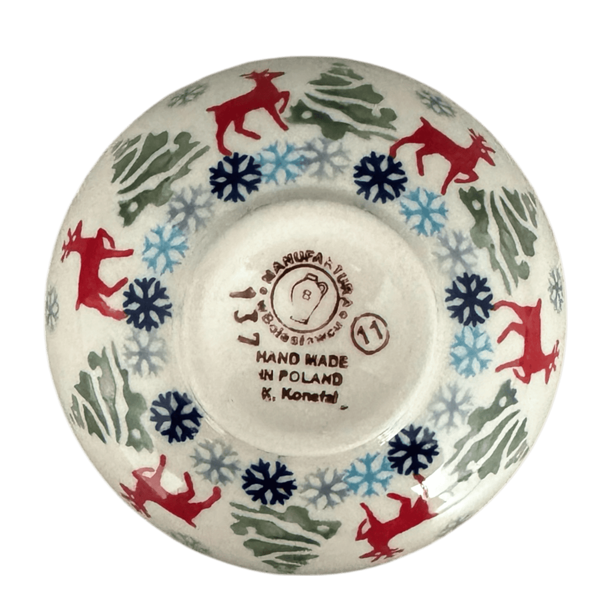 Bowl, Round, Dipping, 4.25" in "Reindeer Games" by Manufaktura | M153T-BL07