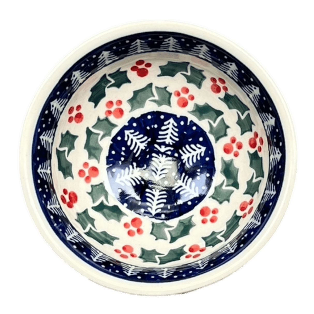 Bowl, Round, Dipping, 4.25" in "Holiday Cheer" by Manufaktura | M153T-NOS2