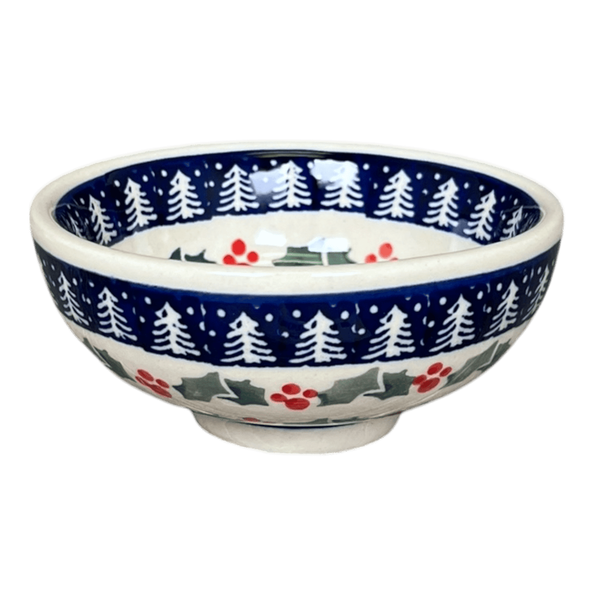 Bowl, Round, Dipping, 4.25" in "Holiday Cheer" by Manufaktura | M153T-NOS2