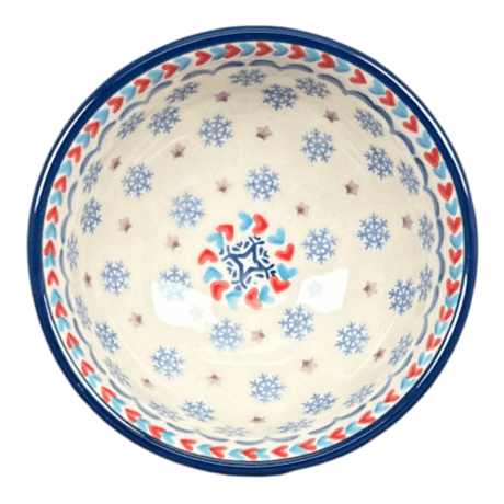 Bowl, Round, Dipping, 4.25" in "Snowflake Love" by Manufaktura | M153U-PS01