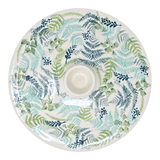 Bowl, Round, with Lid, 9.5" in "Scattered Ferns" by Manufaktura | M159S-GZ39