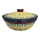 Bowl, Round, with Lid, 9.5" in "Sunshine Grotto" by Manufaktura | M159S-WK52