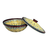 Bowl, Round, with Lid, 9.5" in "Sunshine Grotto" by Manufaktura | M159S-WK52