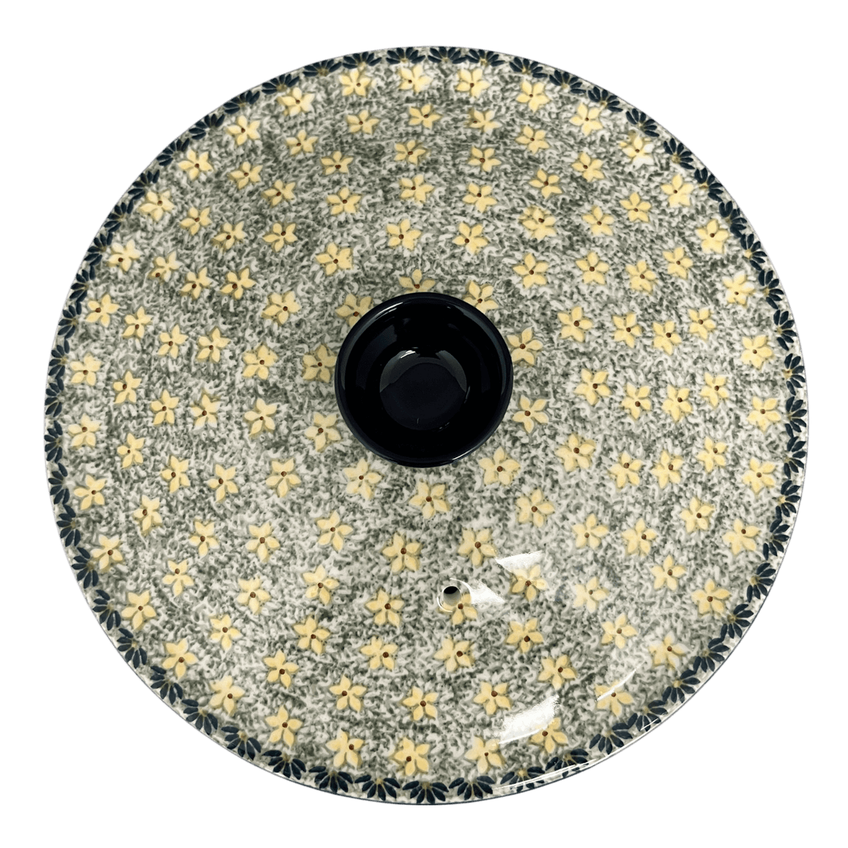 Bowl, Round, with Lid, 9.5" in "Soaring Swallows" by Manufaktura | M159S-WK57
