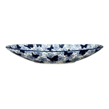 Bowl, Oblong, Serving, Large, 15.75" x 8.25" in "Blue Butterfly" by Manufaktura | M168U-AS58