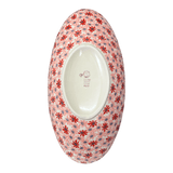 Bowl, Oblong, Serving, Large, 15.75" x 8.25" in "Scarlet Daisy" by Manufaktura | M168U-AS73