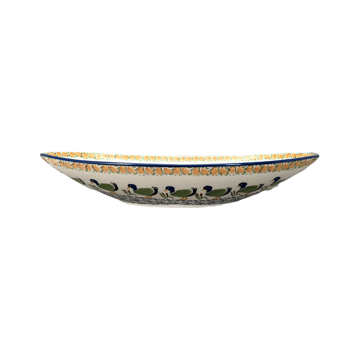 Bowl, Oblong, Serving, Large, 15.75" x 8.25" in "Ducks in a Row" by Manufaktura | M168U-P323