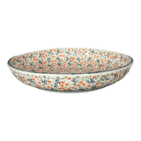 Bowl, Round, Shallow, Salad, 11.75" in "Peach Blossoms" by Manufaktura | M173S-AS46