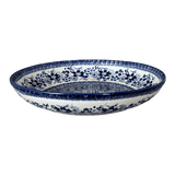 Bowl, Round, Shallow, Salad, 11.75" in "Blue Life" by Manufaktura | M173S-EO39