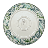 Bowl, Round, Shallow, Salad, 11.75" in "Scattered Ferns" by Manufaktura | M173S-GZ39