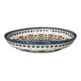 Bowl, Round, Shallow, Salad, 11.75" in "Floral Fans" by Manufaktura | M173S-P314