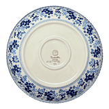 Bowl, Round, Shallow, Salad, 11.75" in "Duet in Blue" by Manufaktura | M173S-SB01