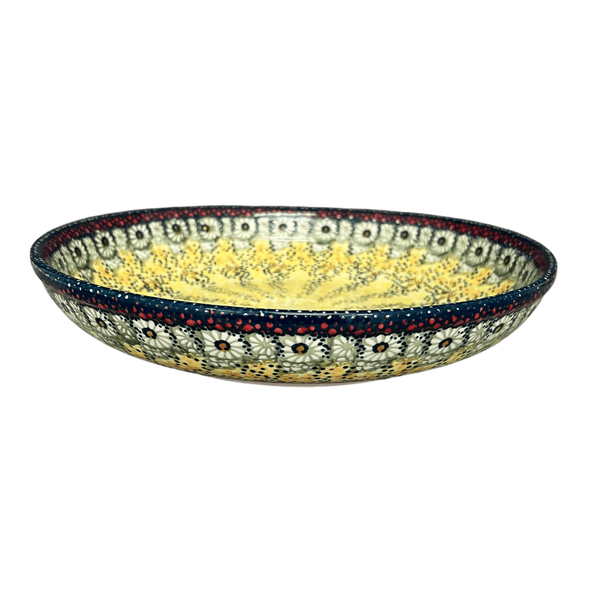 Bowl, Round, Shallow, Salad, 11.75" in "Sunshine Grotto" by Manufaktura | M173S-WK52