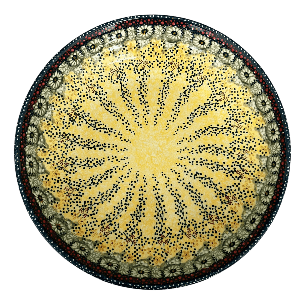 Bowl, Round, Shallow, Salad, 11.75" in "Sunshine Grotto" by Manufaktura | M173S-WK52