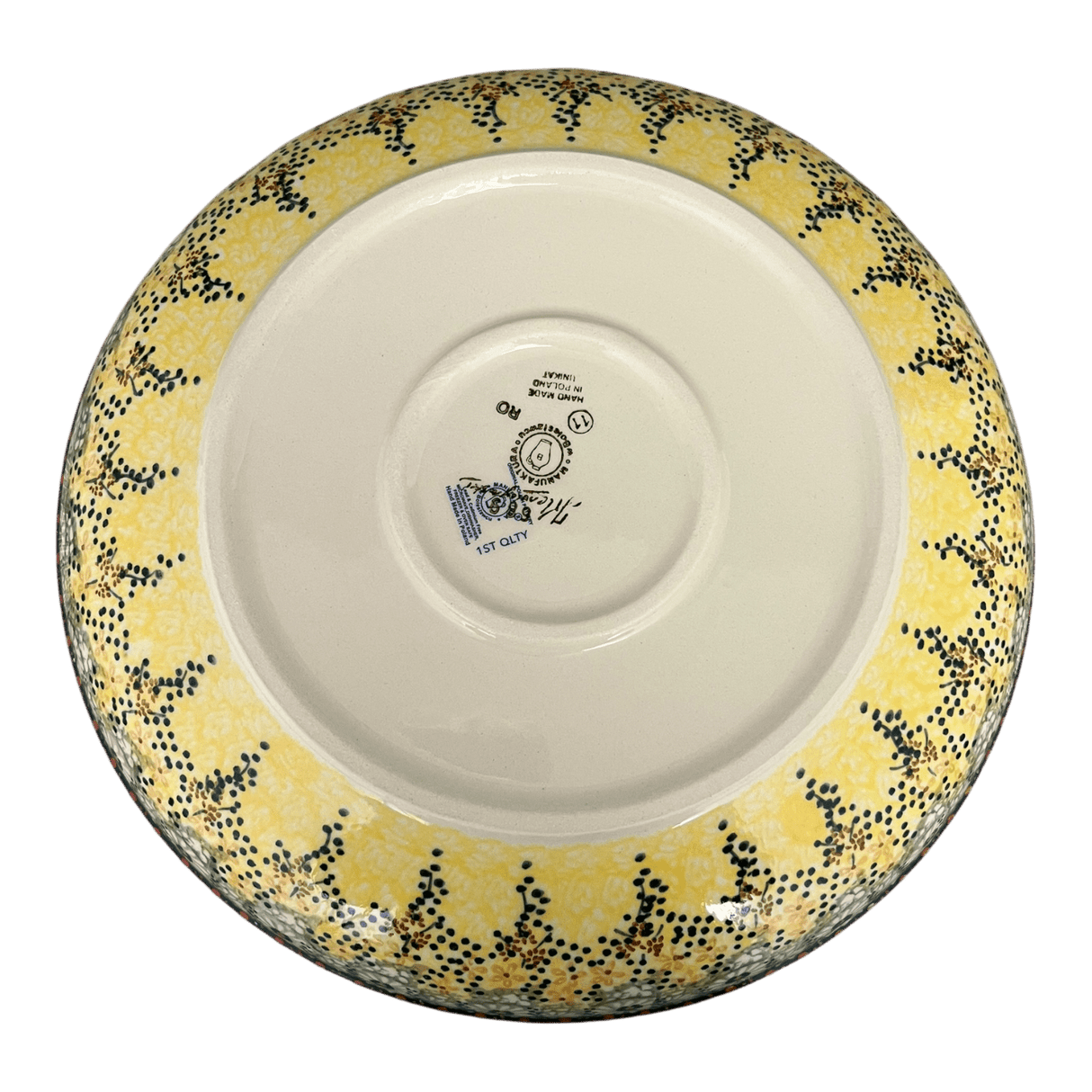 Bowl, Round, Shallow, Salad, 11.75" in "Sunshine Grotto" by Manufaktura | M173S-WK52