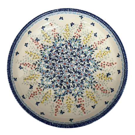 Bowl, Round, Shallow, Salad, 11.75" in "Butterfly Bounty" by Manufaktura | M173S-WK76