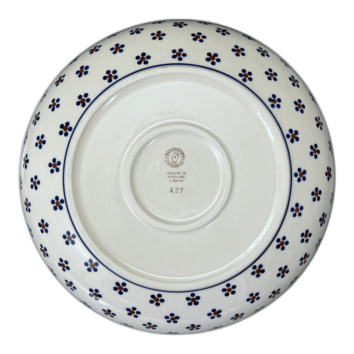 Bowl, Round, Shallow, Salad, 11.75" in "Petite Floral" by Manufaktura | M173T-64