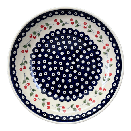 Bowl, Round, Shallow, Salad, 11.75" in "Cherry Dot" by Manufaktura | M173T-70WI