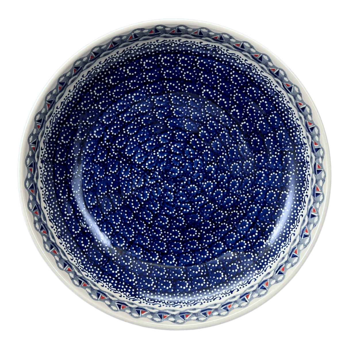 Bowl, Round, Shallow, Salad, 11.75" in "Smooth Sailing" by Manufaktura | M173T-DPMA