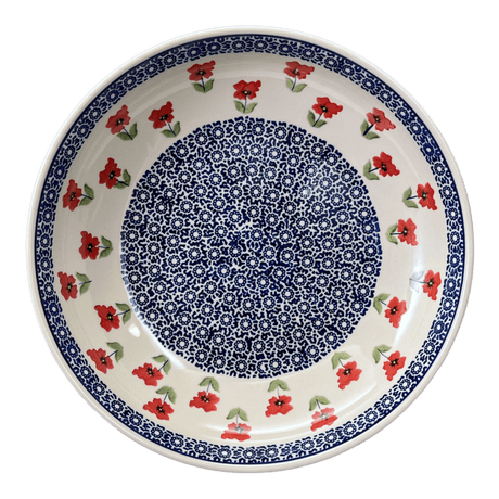 Bowl, Round, Shallow, Salad, 11.75" in "Poppy Garden" by Manufaktura | M173T-EJ01