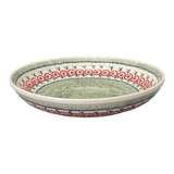 Bowl, Round, Shallow, Salad, 11.75" in "Woven Reds" by Manufaktura | M173T-P181