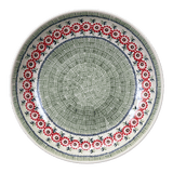 Bowl, Round, Shallow, Salad, 11.75" in "Woven Reds" by Manufaktura | M173T-P181